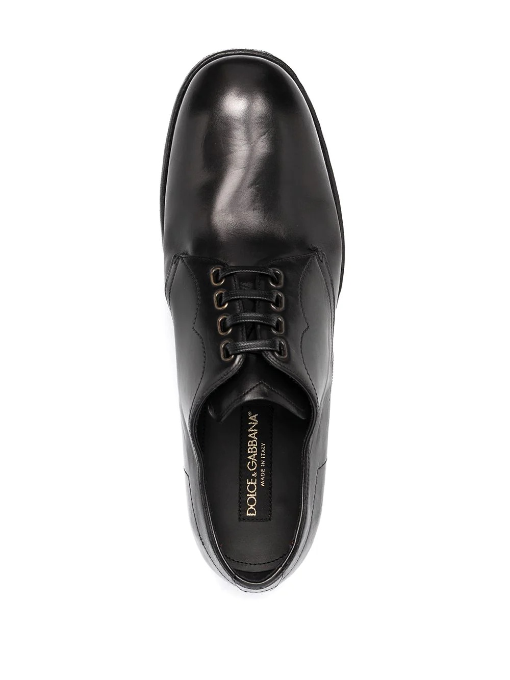 vintage-finish calfskin Derby shoes - 4