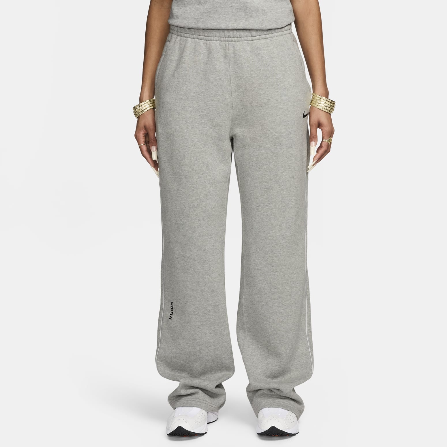 Nike x NOCTA Cardinal Stock Open Hem Fleece Pant 'Grey' FZ4675-063 - 2