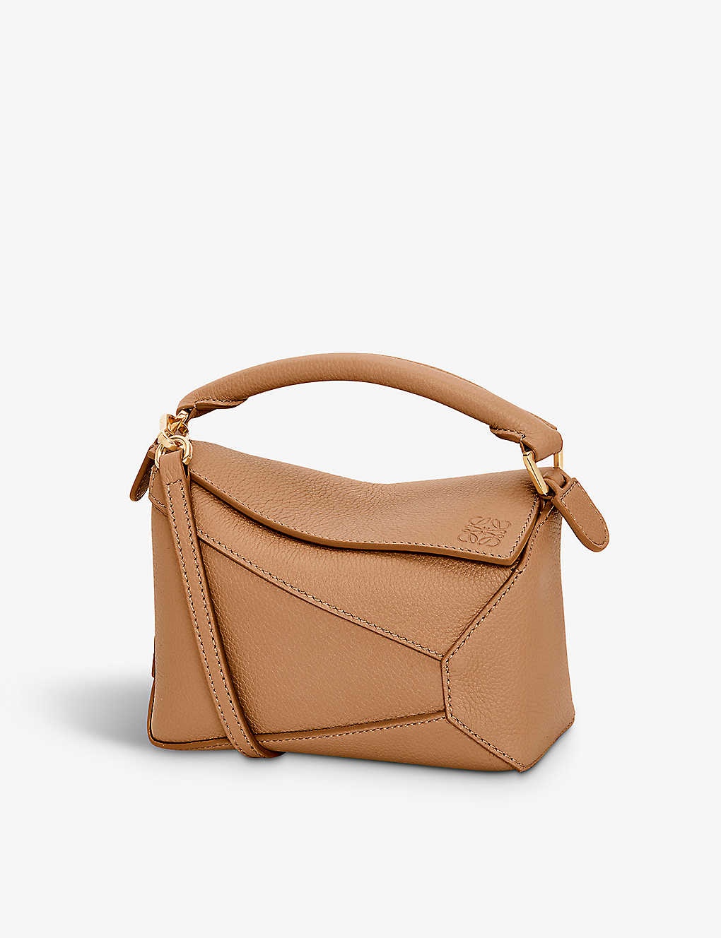 Puzzle mini leather cross-body bag - 6