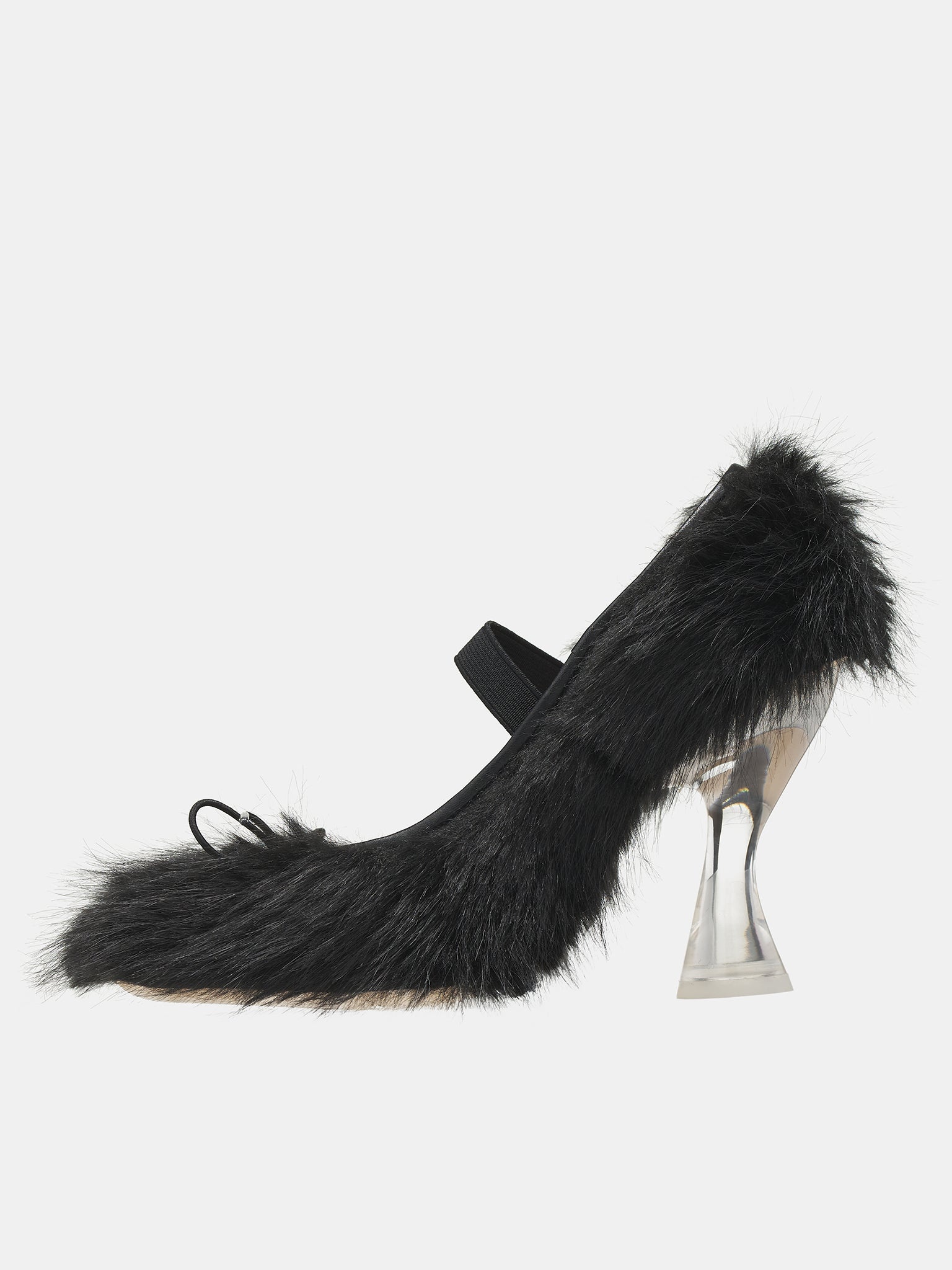 Faux Fur Ballerina Heels - 3
