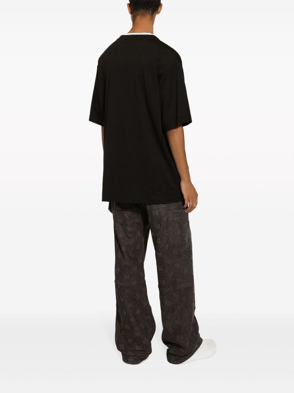 logo-print cotton T-shirt - 4