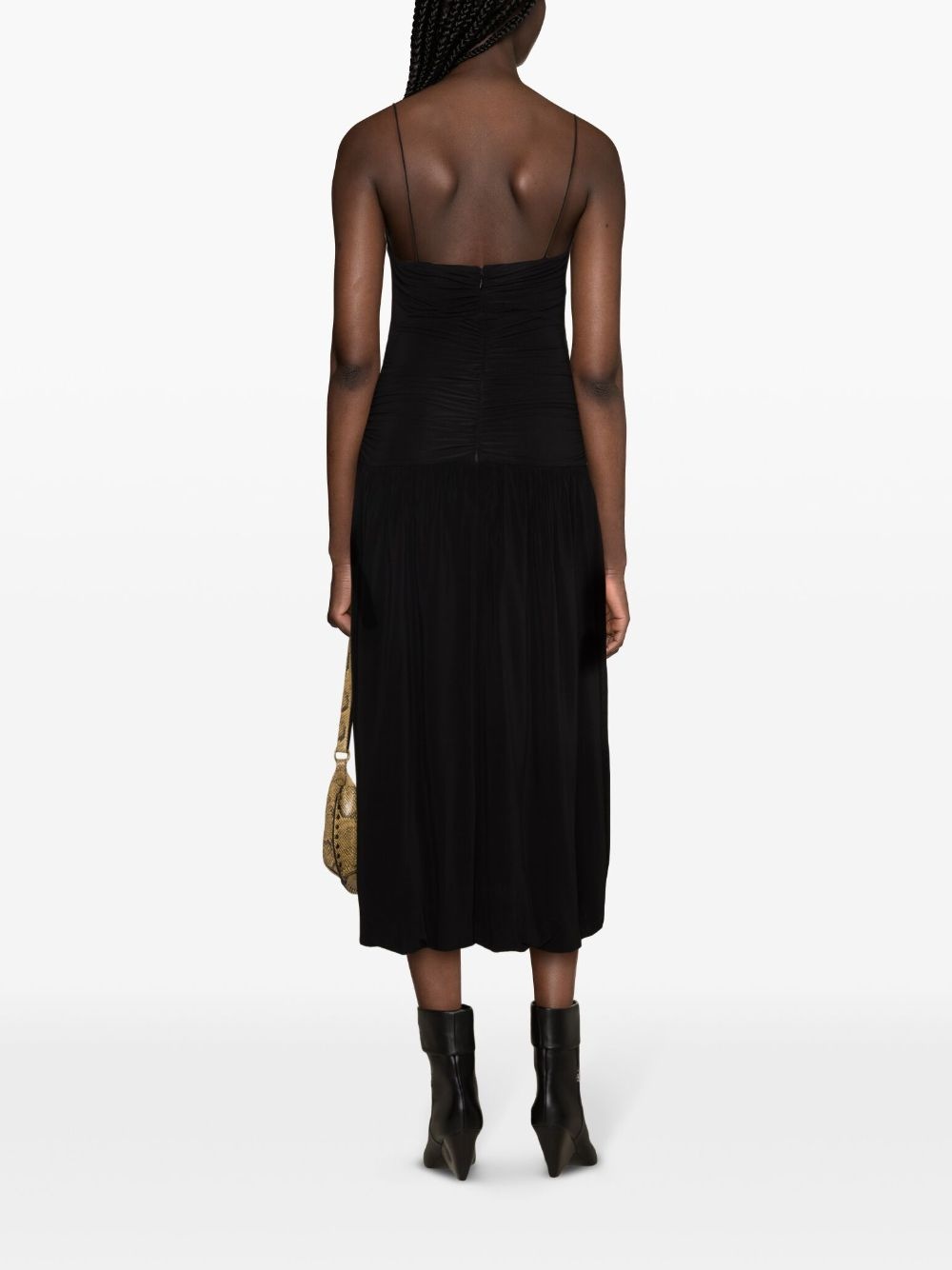 Elisabeth ruched midi dress - 4