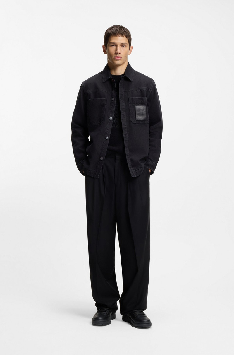 HUGO HIGH-TOP TRAINERS WITH MESH TRIMS outlook