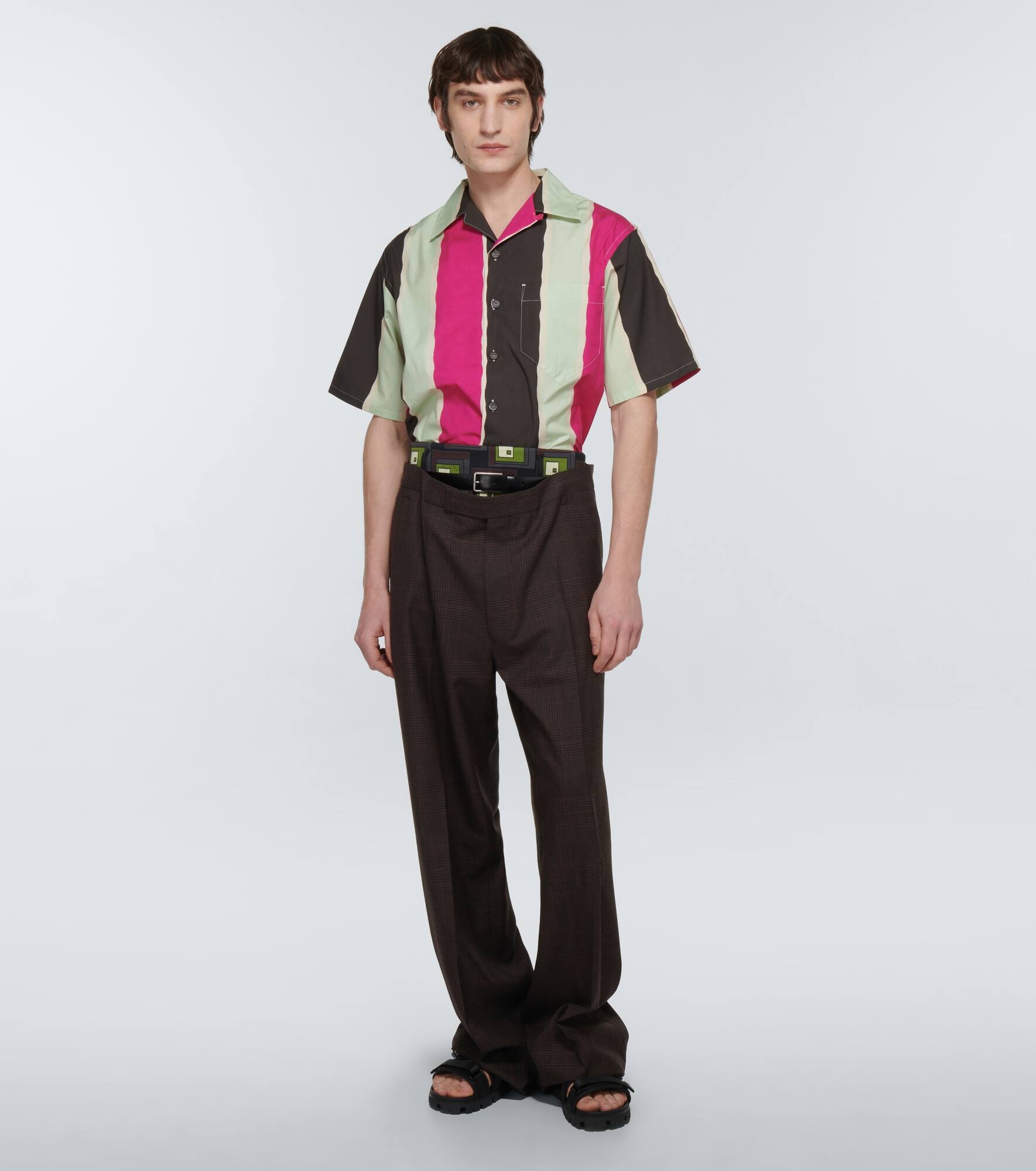 Checked wool pants - 2