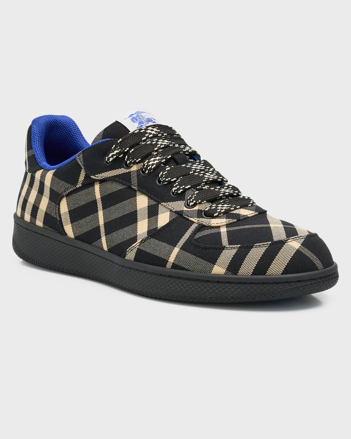 Men's Check Low-Top Sneakers - 3