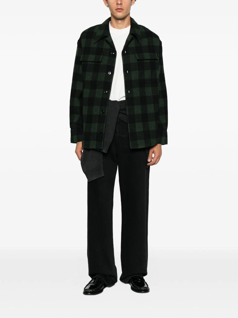 Wool checkec shirt - 1