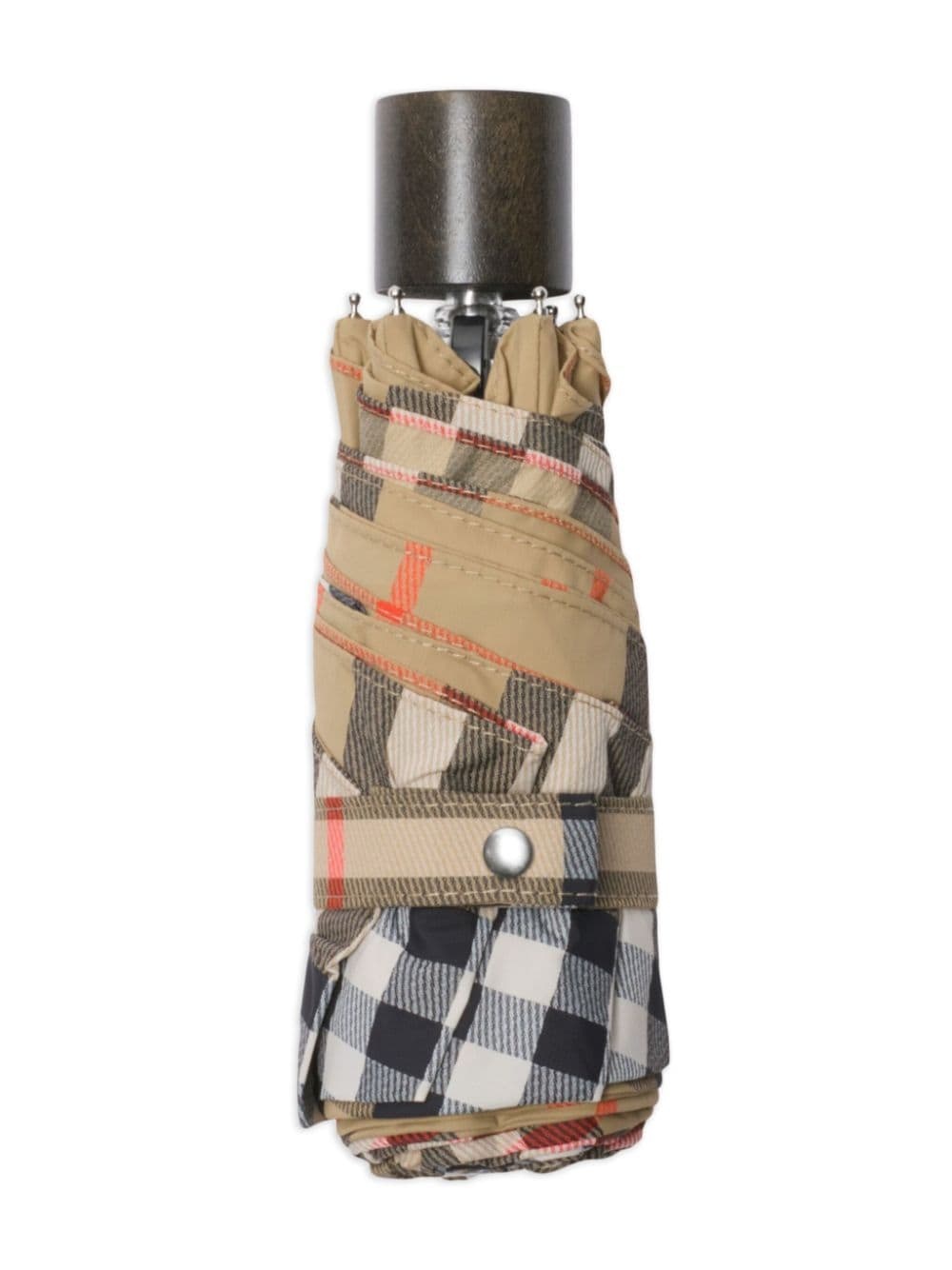 check-print folding umbrella - 2