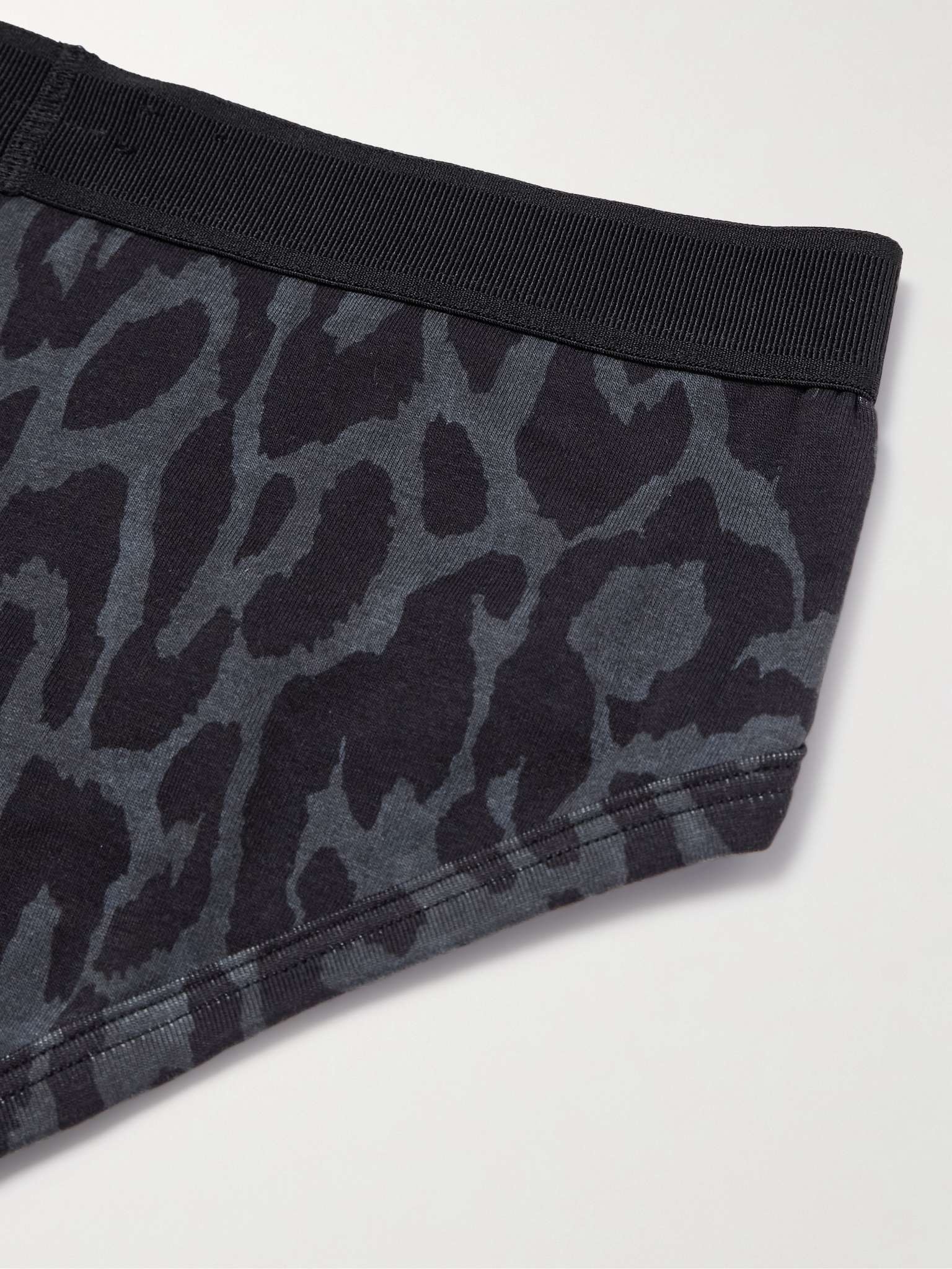 Cheetah-Print Stretch-Cotton Briefs - 4