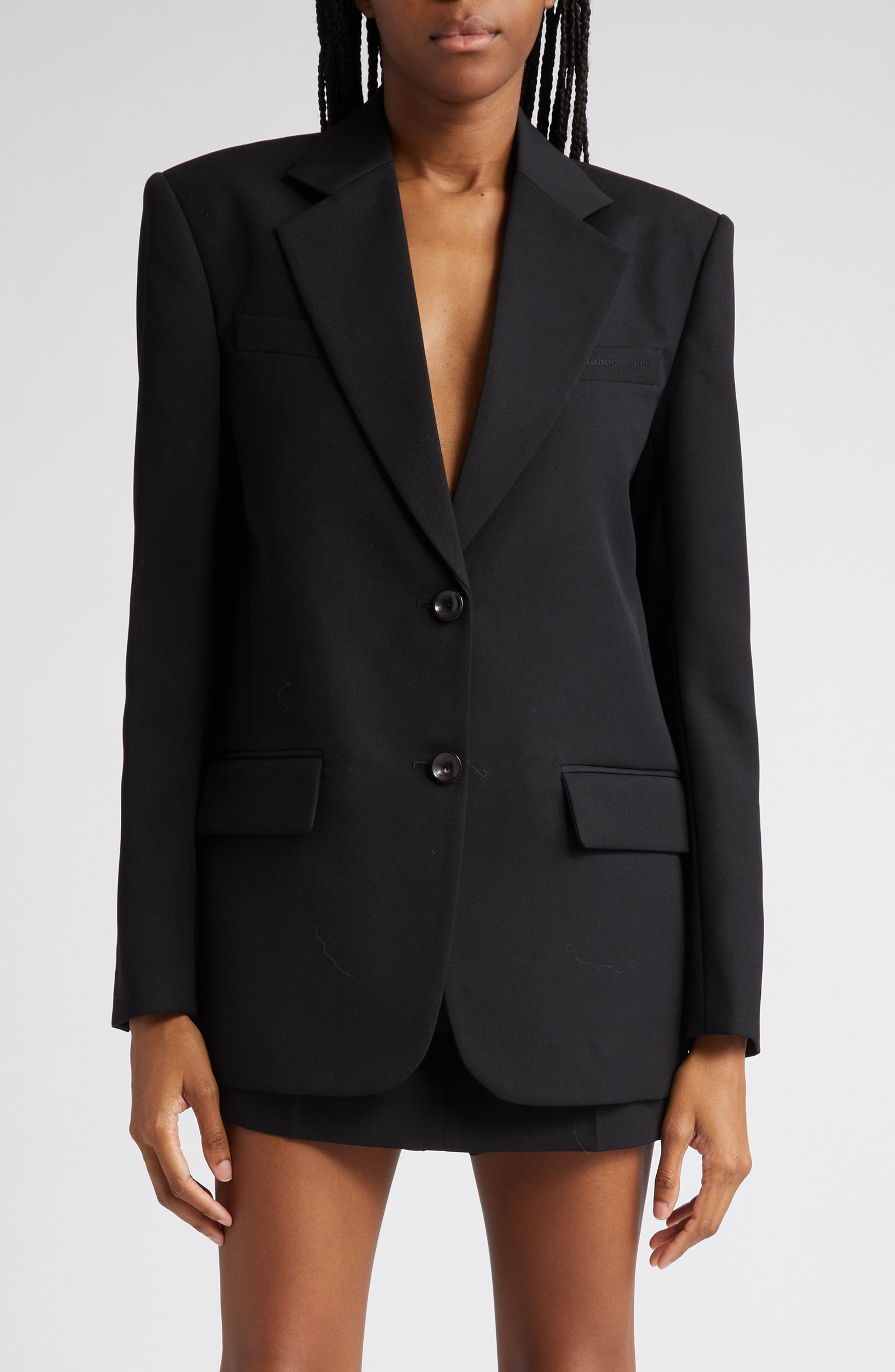 Boxy Wool Blazer - 1