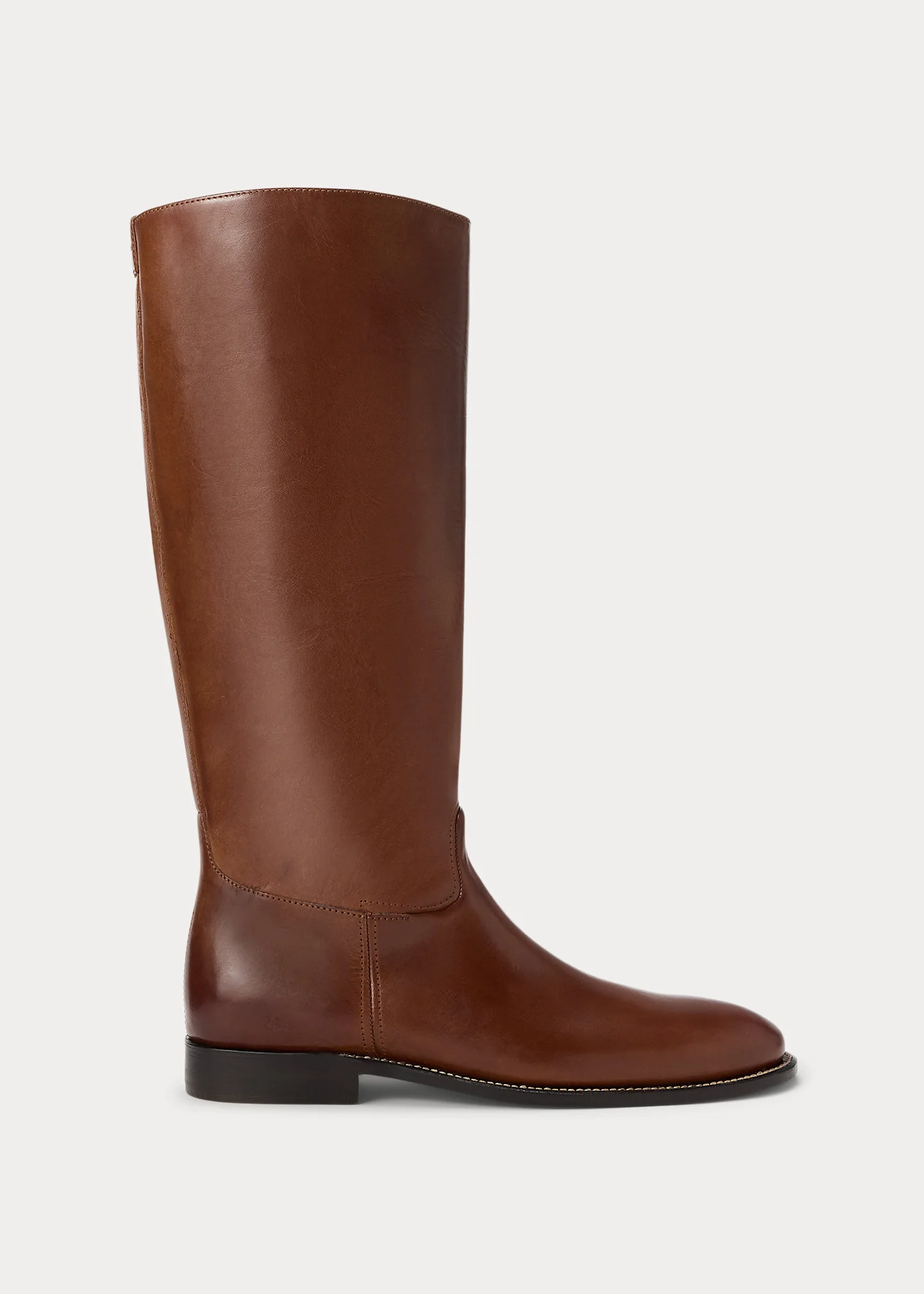 Burnished Leather Tall Boot - 1