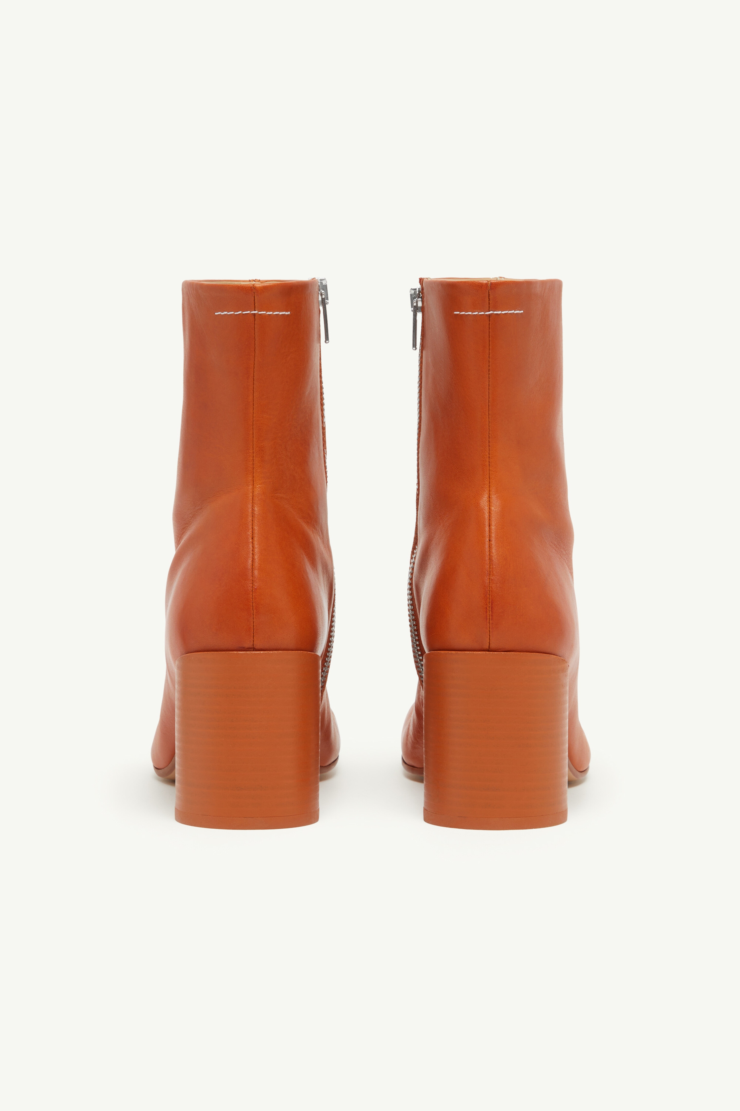 ショートブーツ・ブーティ MM6 Maison Margiela Stitch-out leather ankle boots MM6 Maison Margiela stitch-out Leather Ankle Boots | Black
