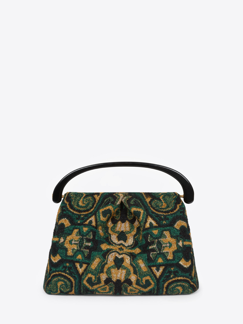 Dries Van Noten PLEATED JACQUARD BAG outlook