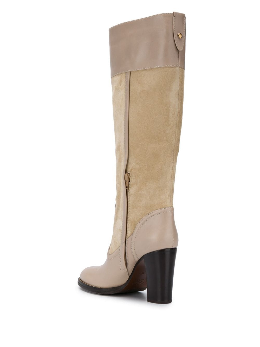 knee-high two-tone boots - 3