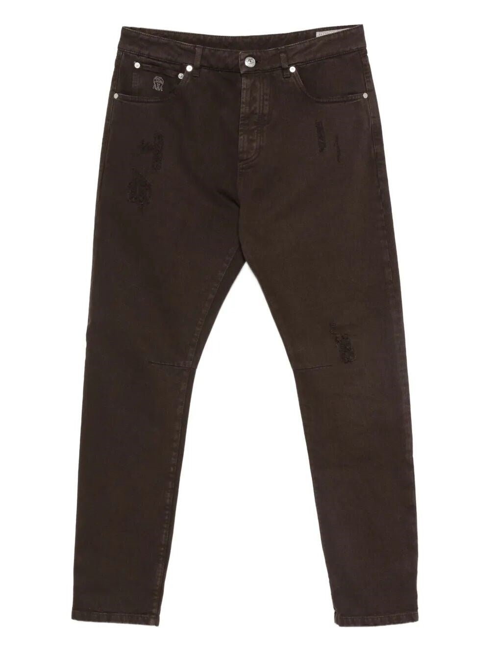 Brunello Cucinelli Men Dyed Denim Pants - 1