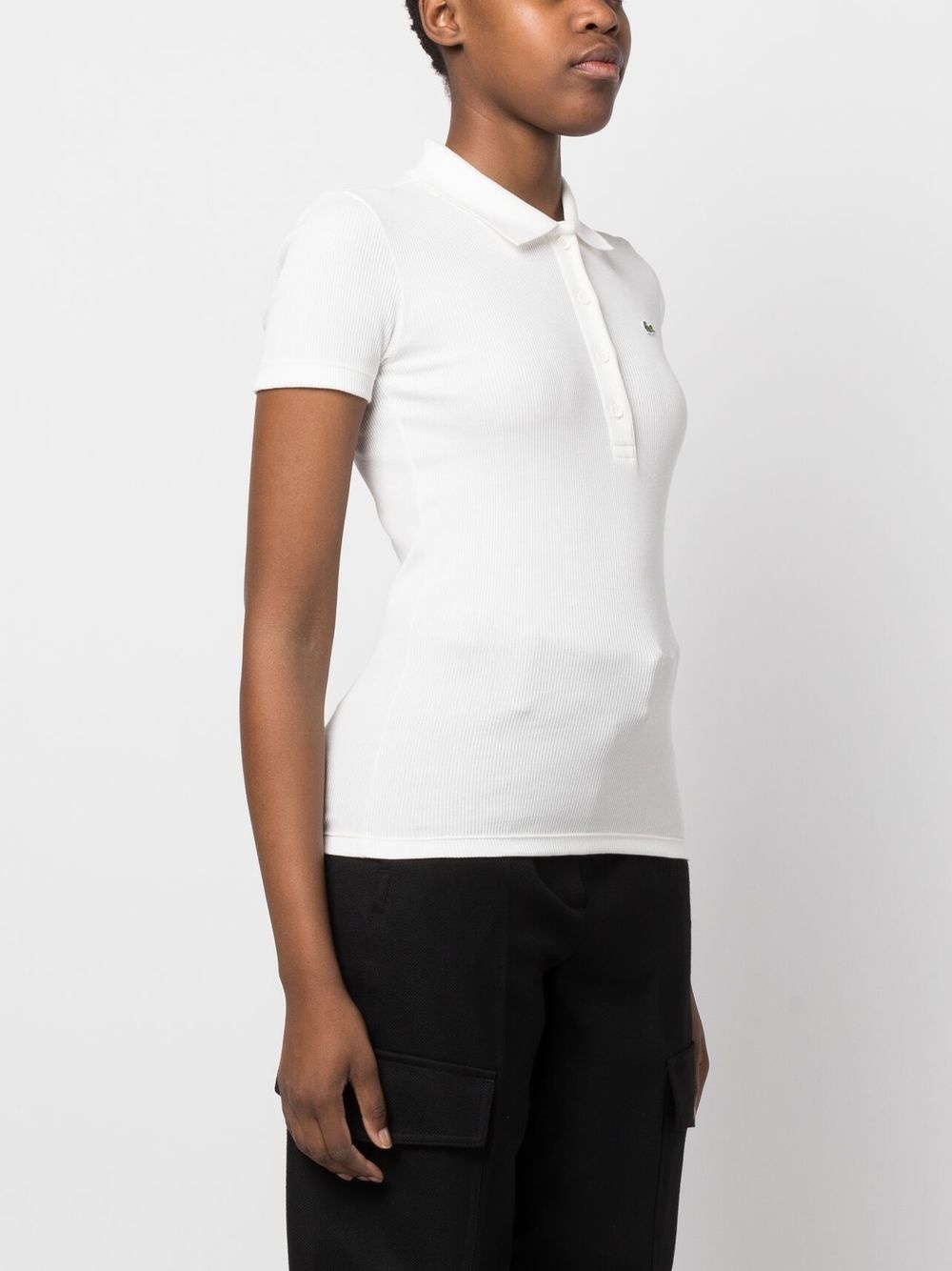 logo-patch cotton polo shirt - 3