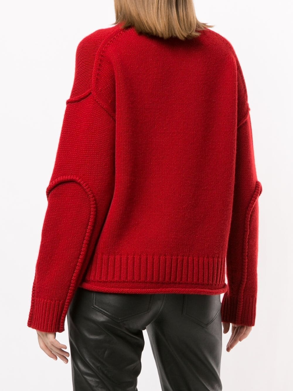 high neck wool jumper - 4