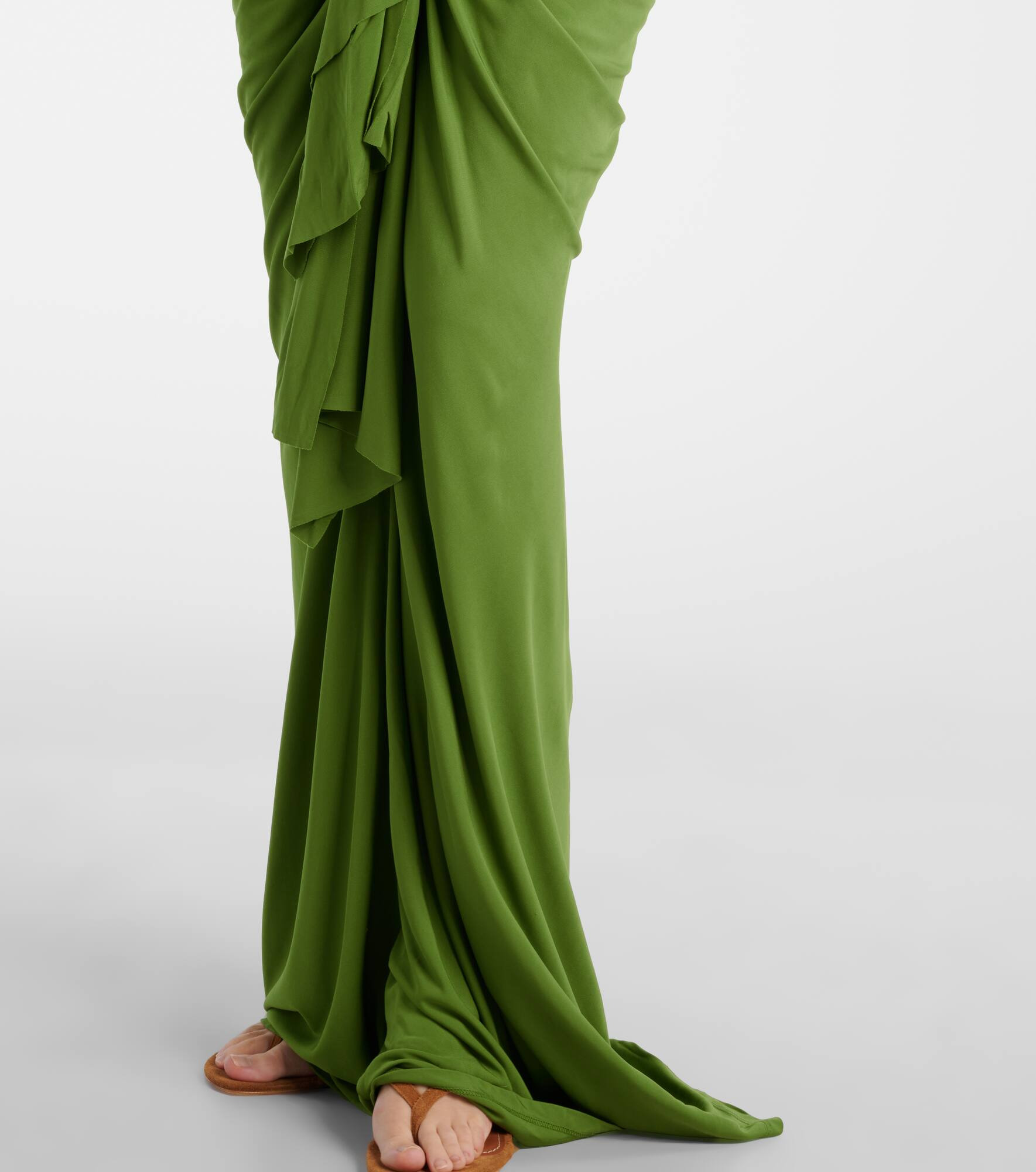 Vivenda draped jersey maxi dress - 6