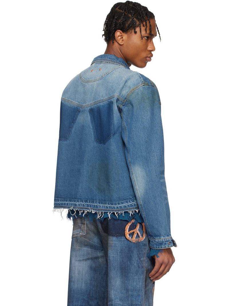 Blue Rodeo Motorcycle Denim Jacket 3