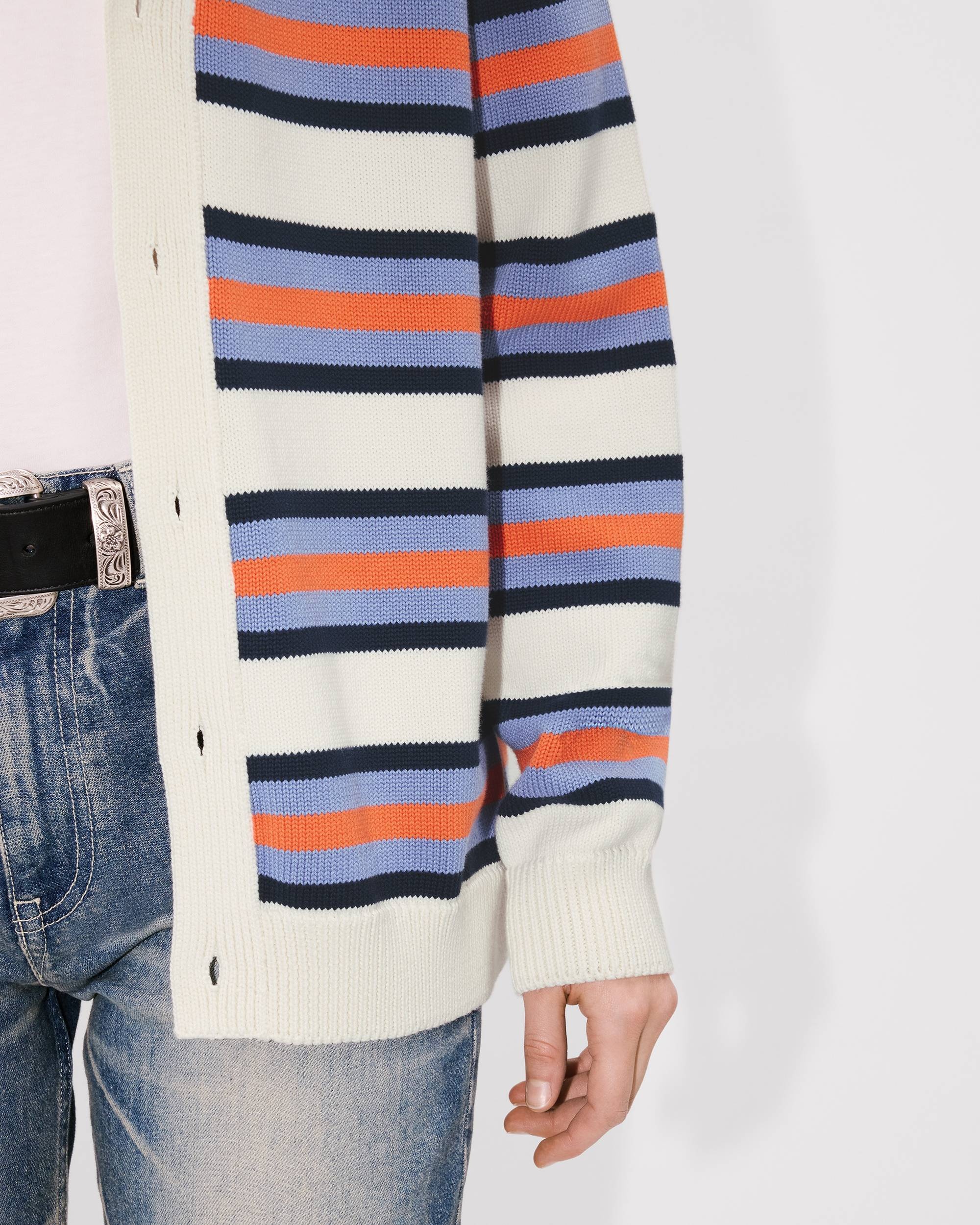 'KENZO Coast Lines' genderless cardigan in cotton - 7