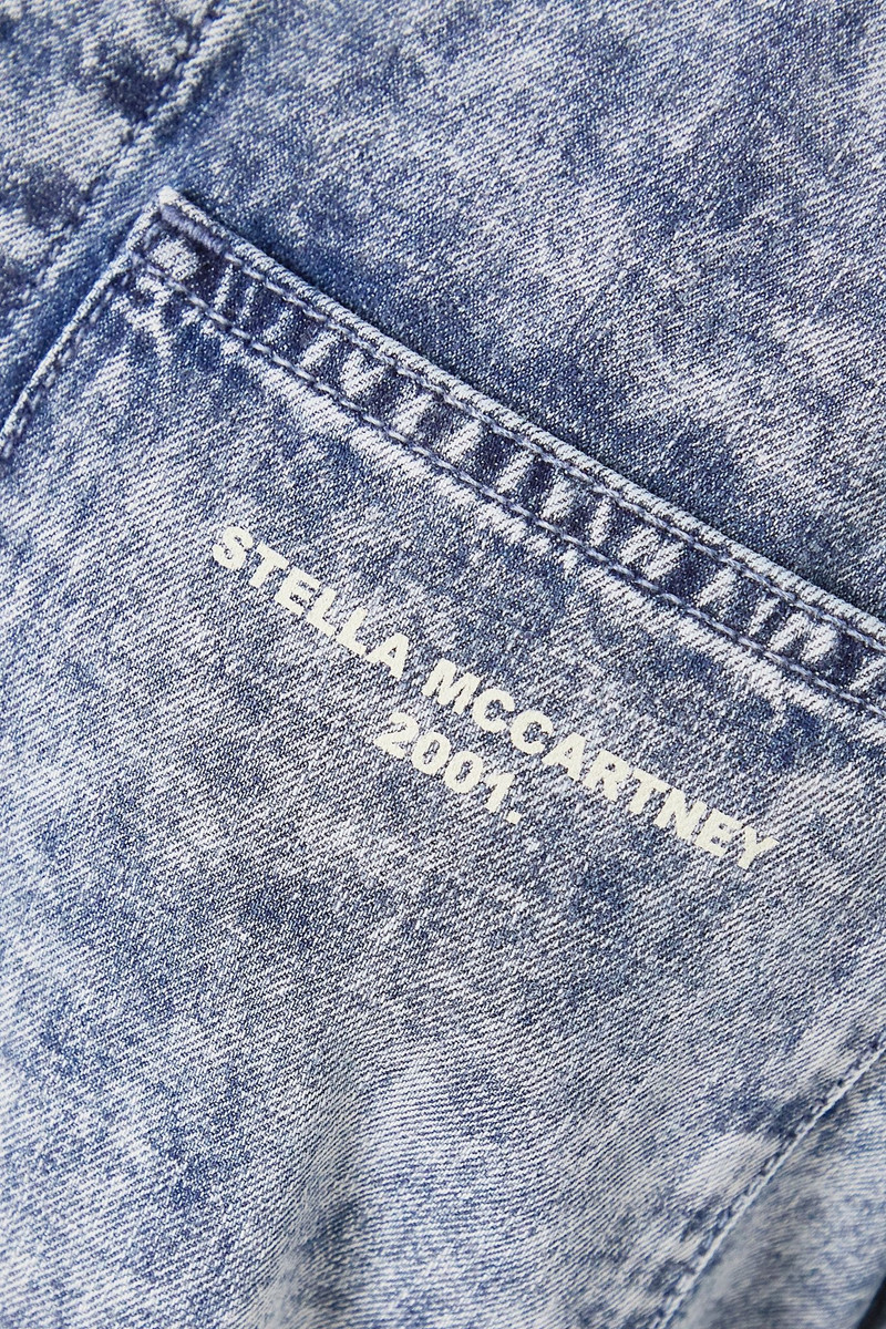 Belted acid-wash denim playsuit 6