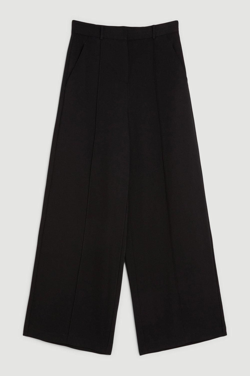 Premium Woven Viscose Crepe Wide Leg Trouser 4