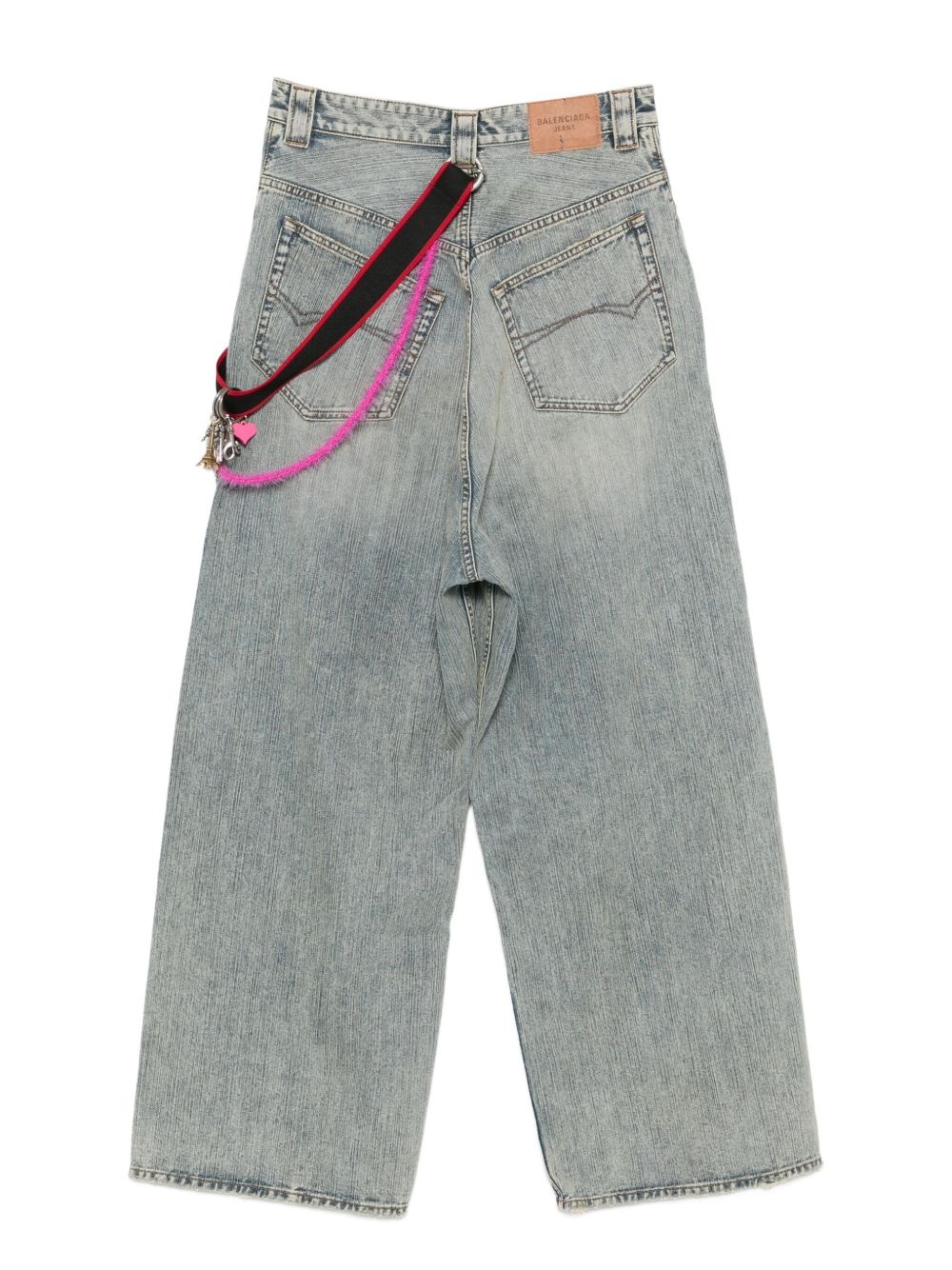 chain-embellished jeans - 2