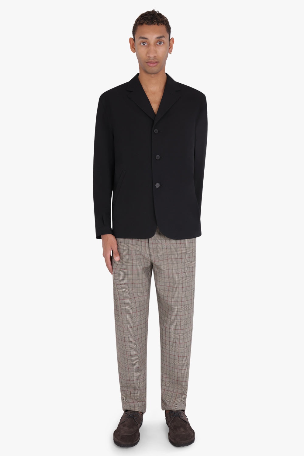 WOOL GABARDINE BLAZER | BLACK - 2