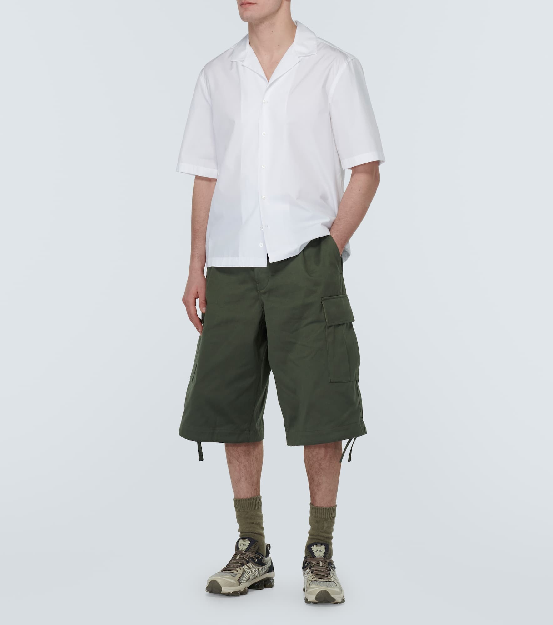 Cotton cargo shorts - 2