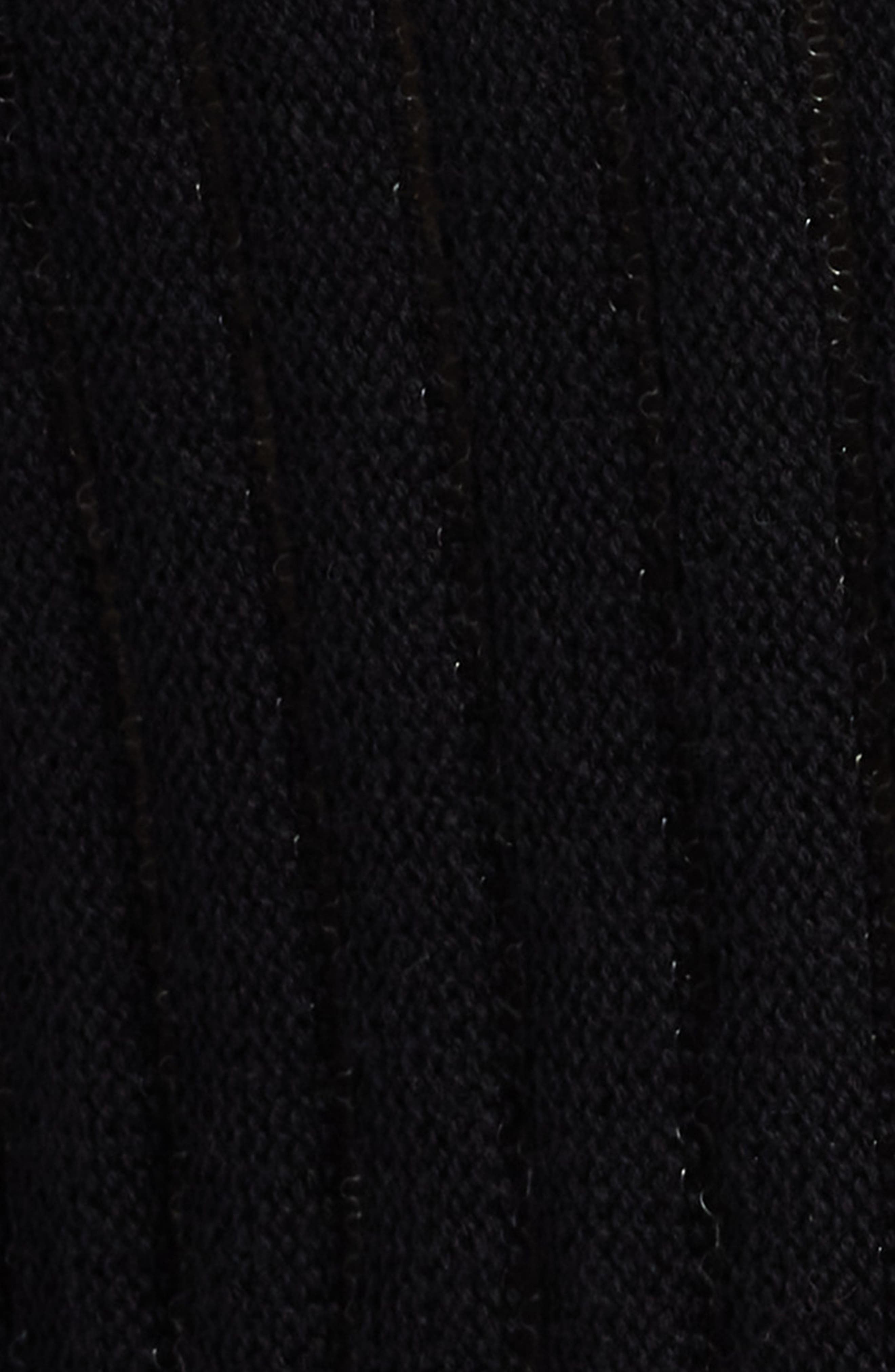 FRAME The Sheer Stripe Sweater in Black at Nordstrom - 6