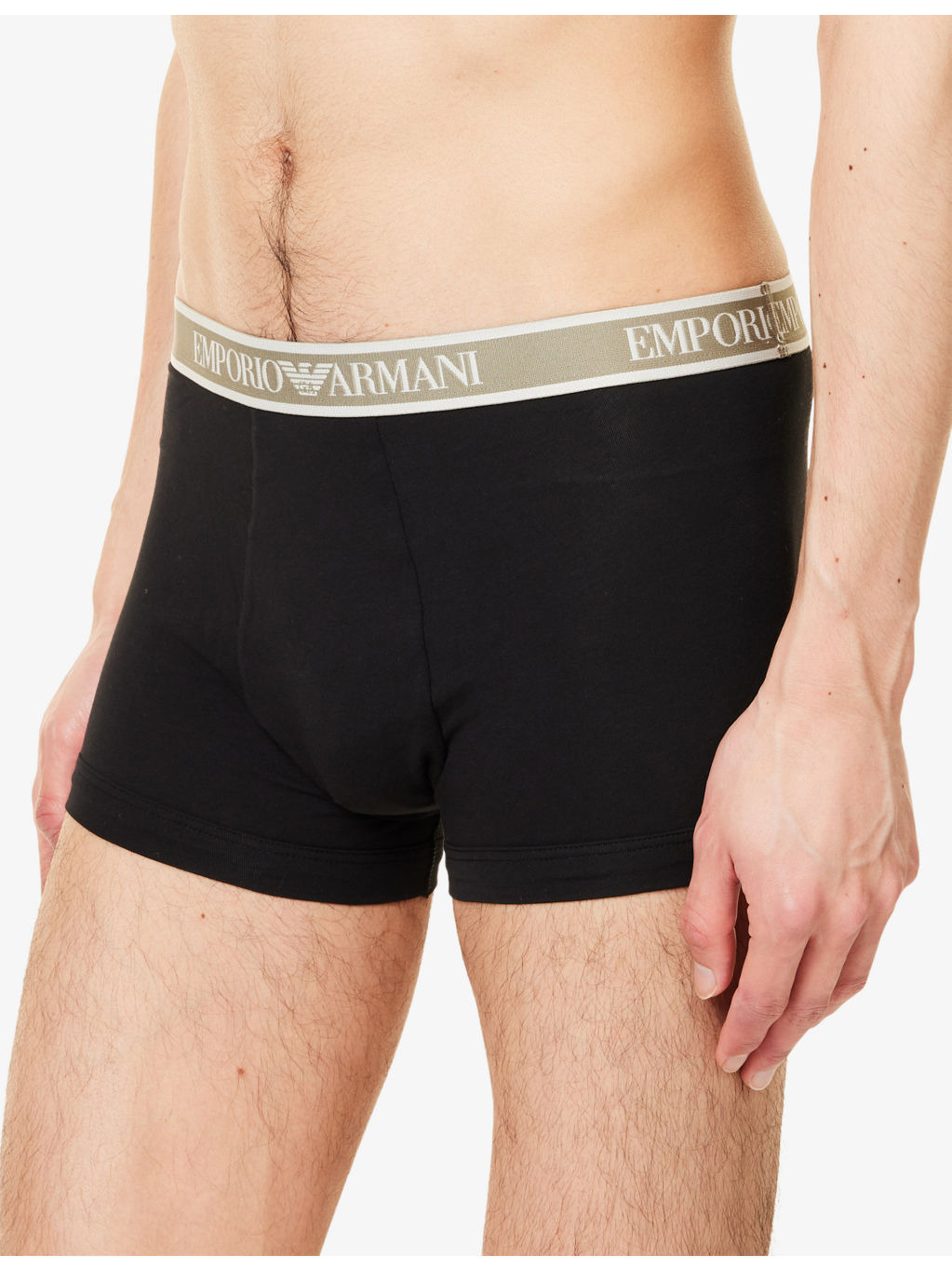 Branded Mid-Rise Pack Of Three Stretch-Cotton Trunks - 4