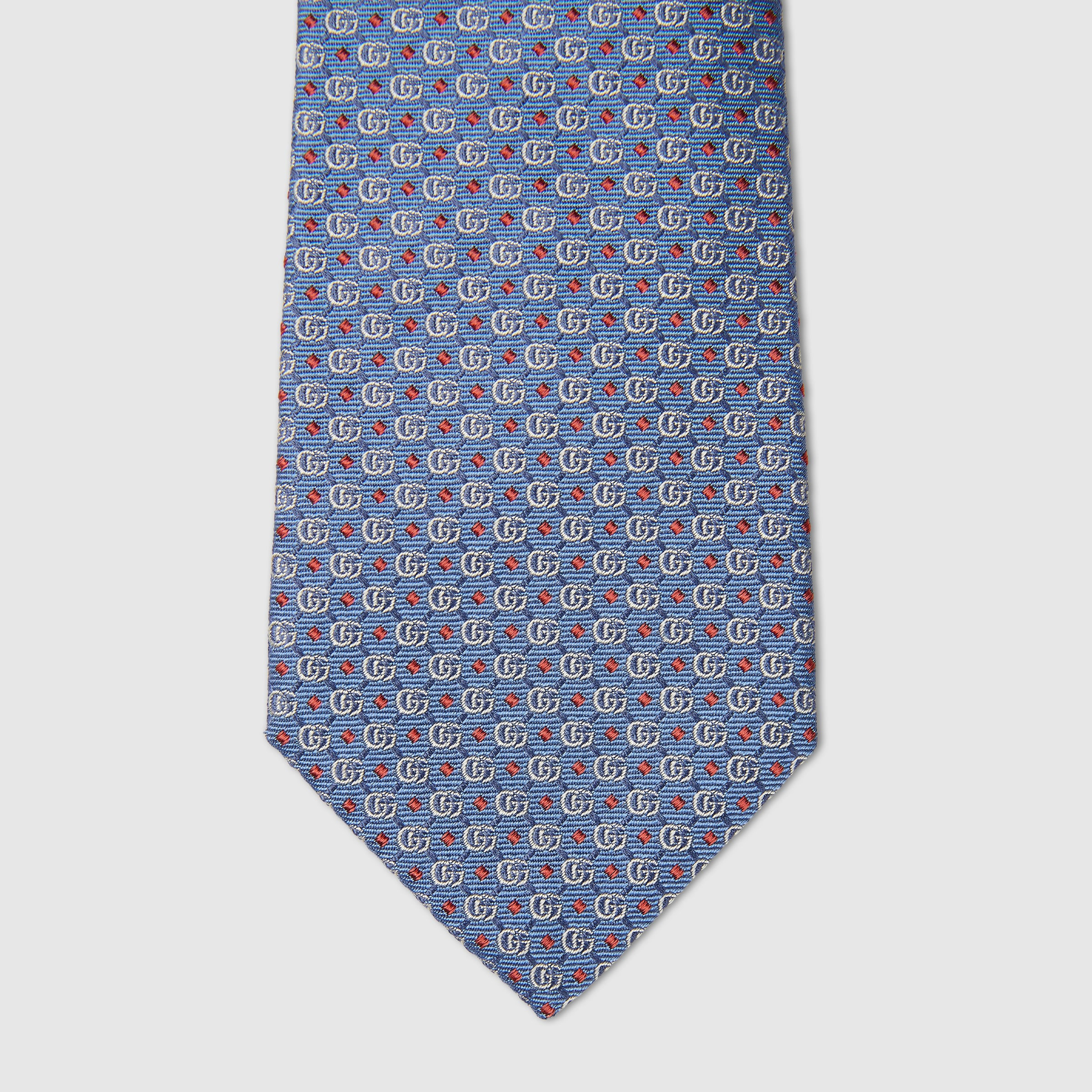 Double G silk jacquard tie - 4