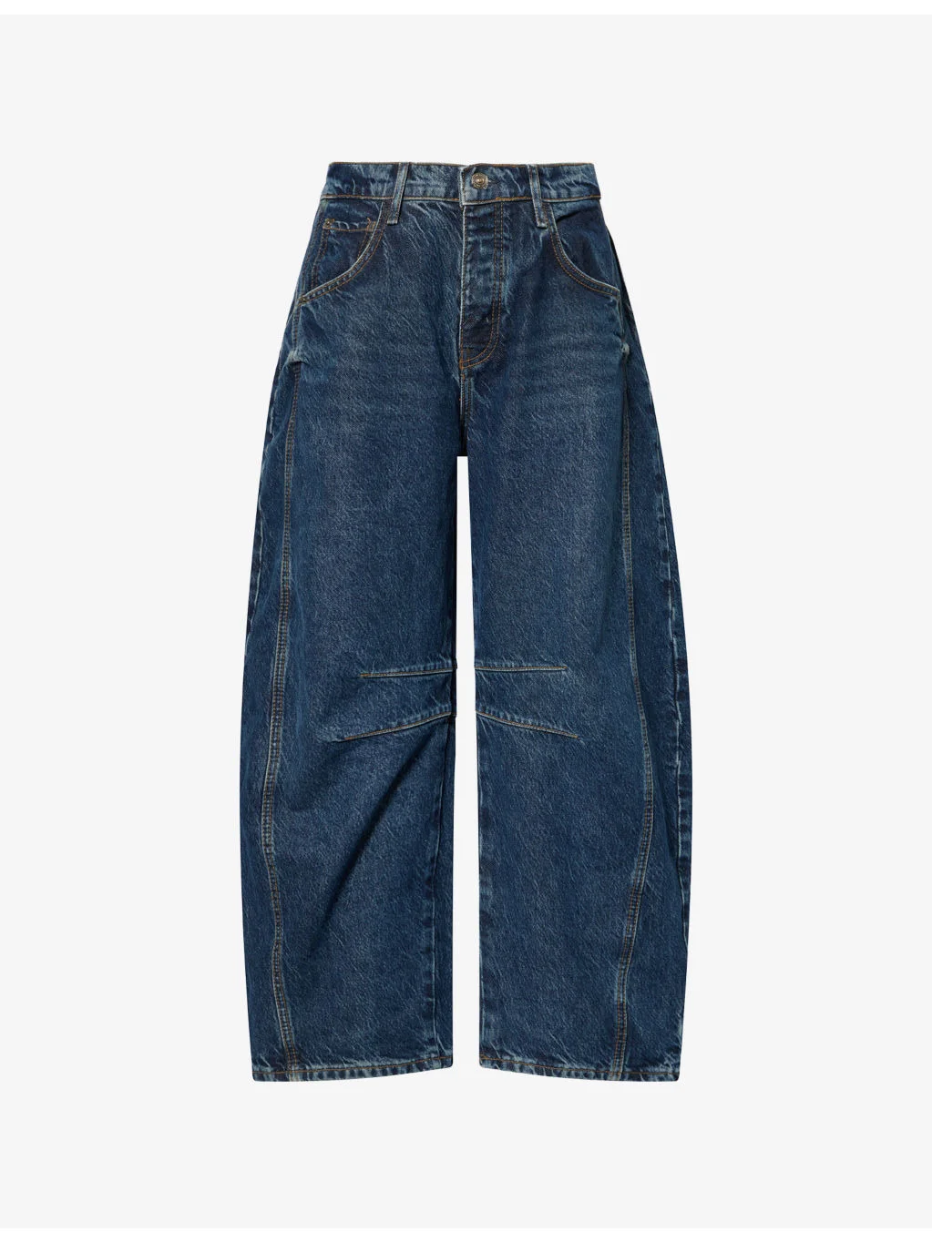 Good Luck Barrel-Leg Denim-Blend Jeans - 1