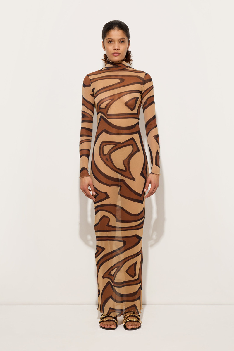 PUCCI LABIRINTO PRINT TULLE DRESS outlook