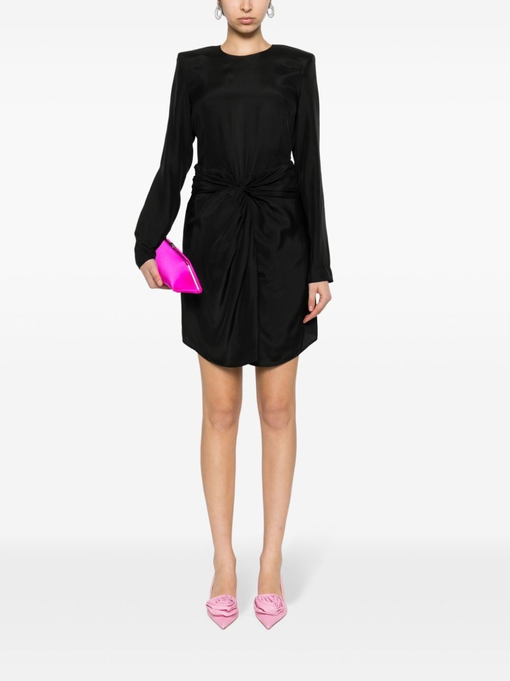 Izu knot-detailed silk dress - 2