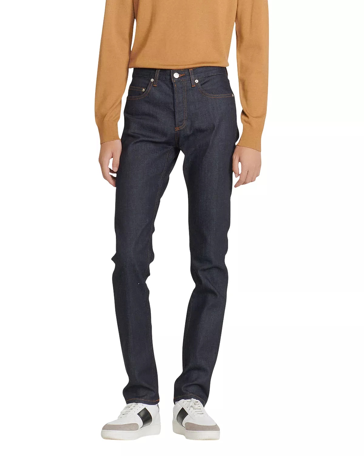 Slim Fit Jeans in Raw Denim - 6