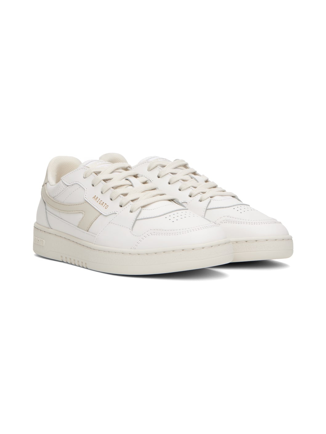 White & Beige Dice-A Sneakers - 4