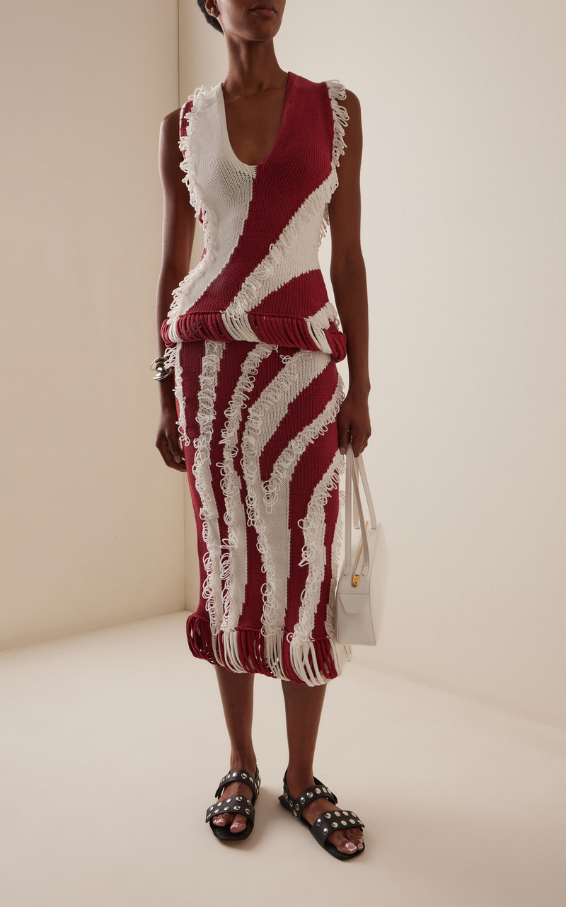 Roaring Cotton Intarsia Top red 3