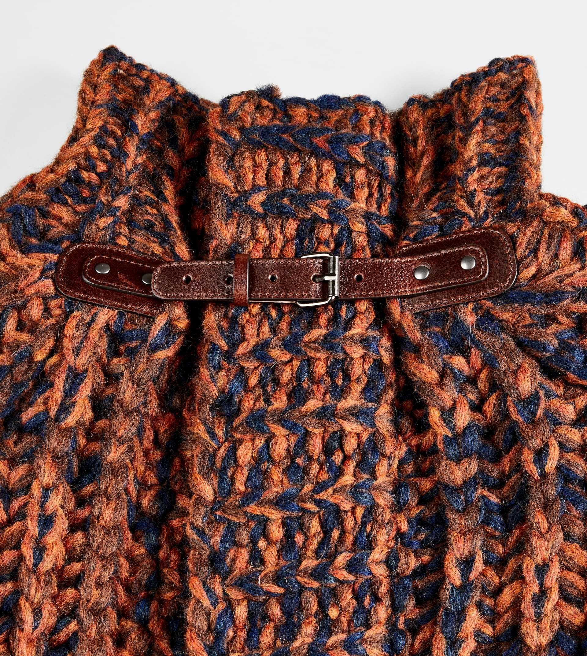 JUMPER MOULINÉ - ORANGE, BLUE, BROWN - 6