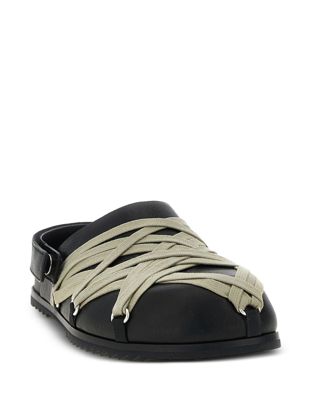 Granola lace-up leather clogs - 2