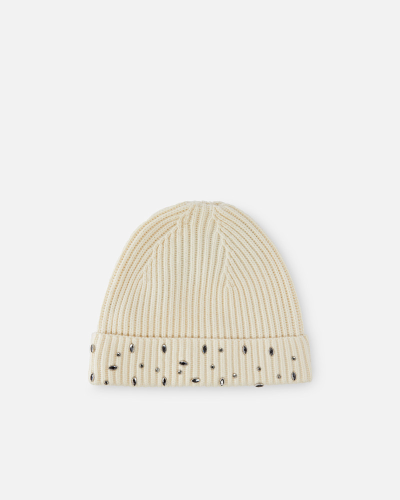 PINKO RIBBED BEANIE WITH CRYSTALS outlook