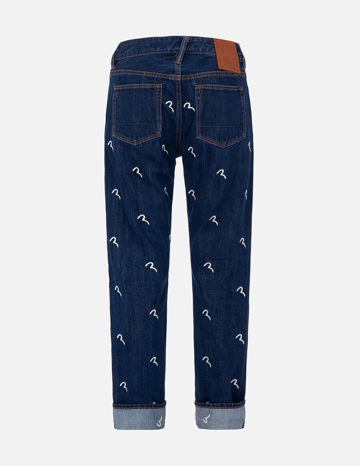 ALLOVER SEAGULL EMBROIDERY SLIM-FIT DENIM JEANS #2010 - 2