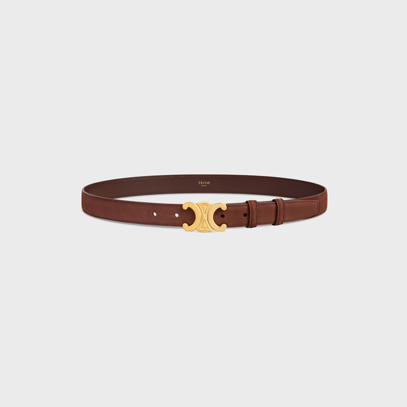 Medium 25MM Triomphe Belt IN GRAINED NUBUCK CALFSKIN 1
