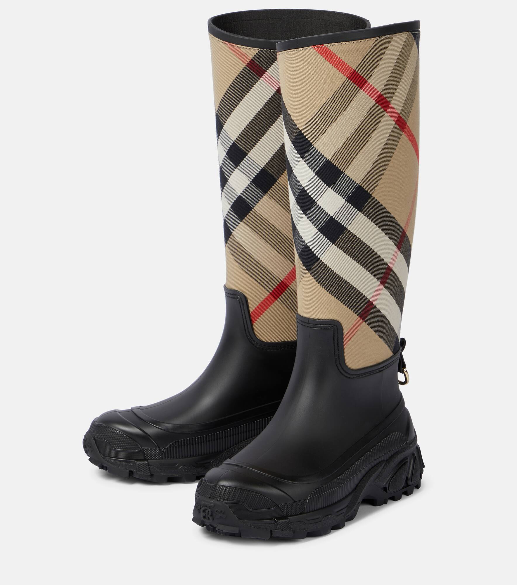 House Check rubber rain boots - 5