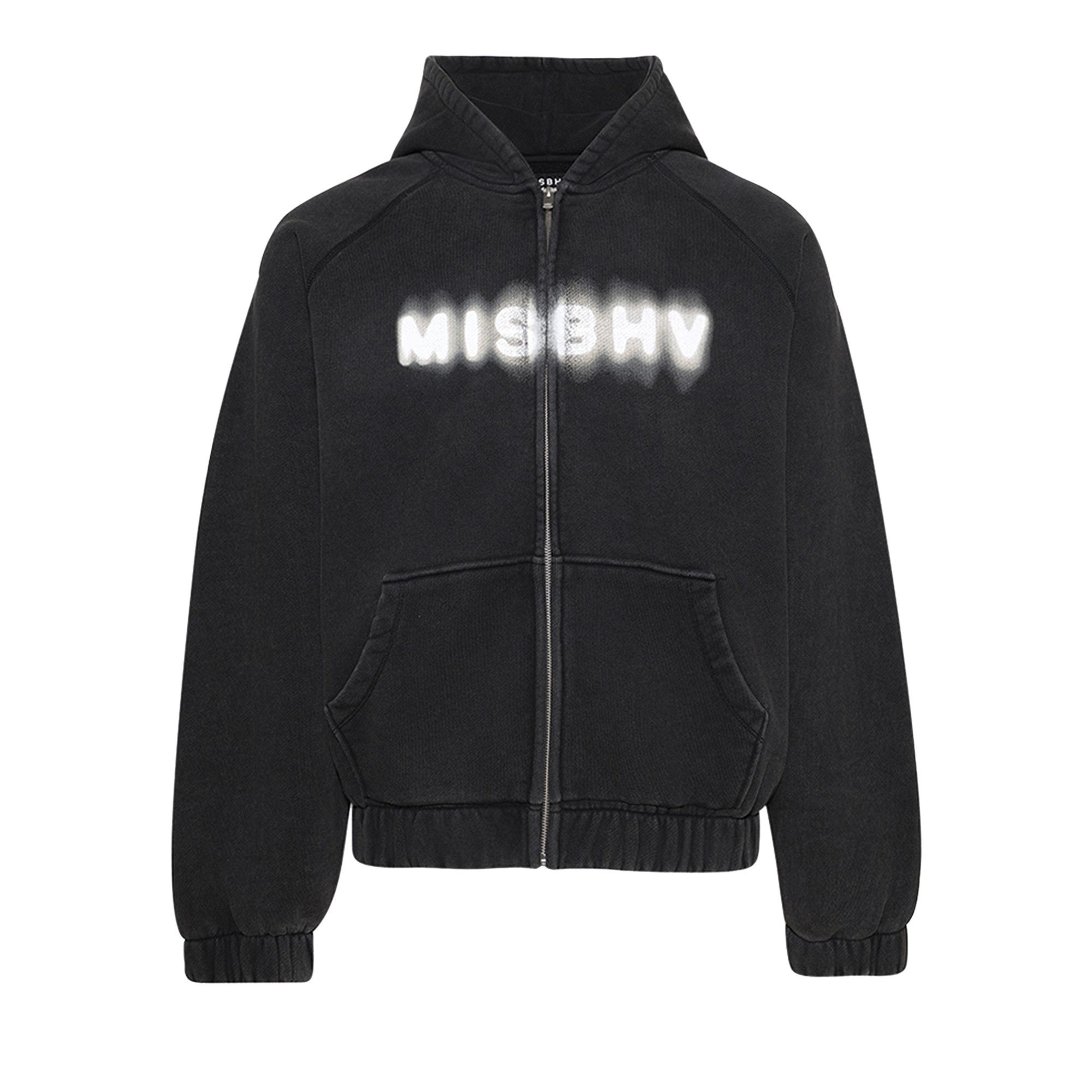 MISBHV Community Zipped Hoodie 'Washed Black' - 1