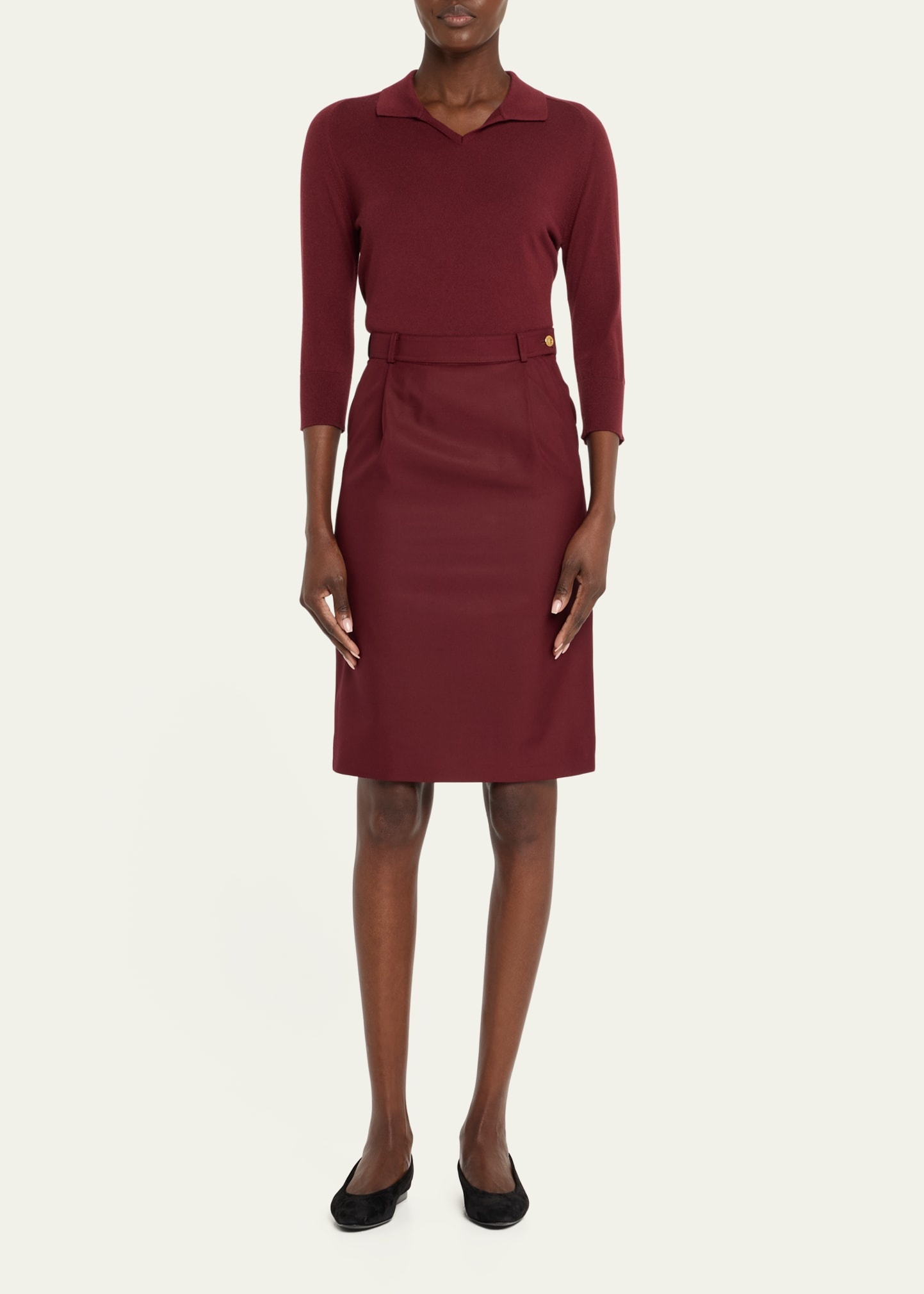 Lizzy Pleated Silk Skirt - 2