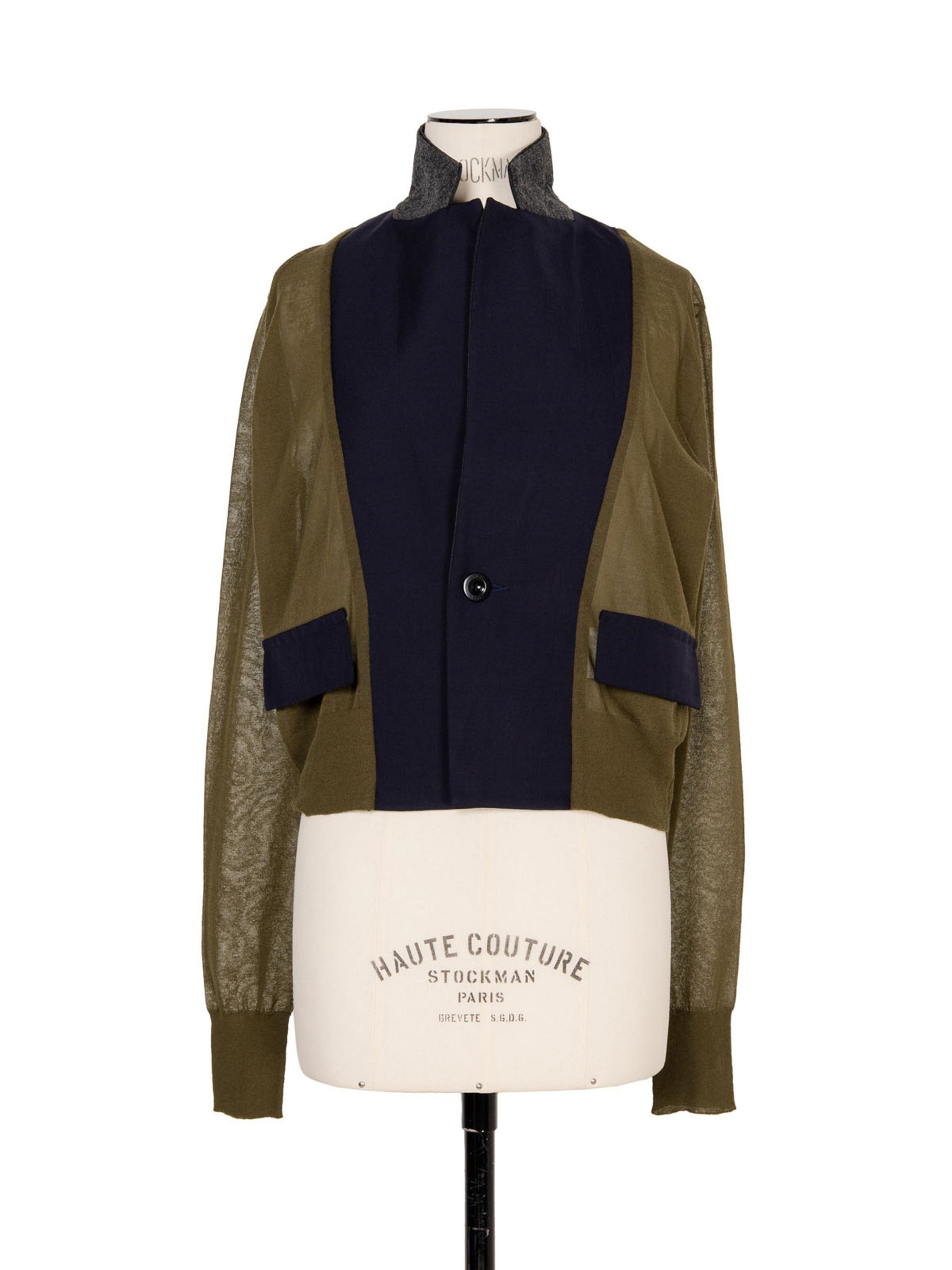 Suiting Mix Knit Cardigan - 1
