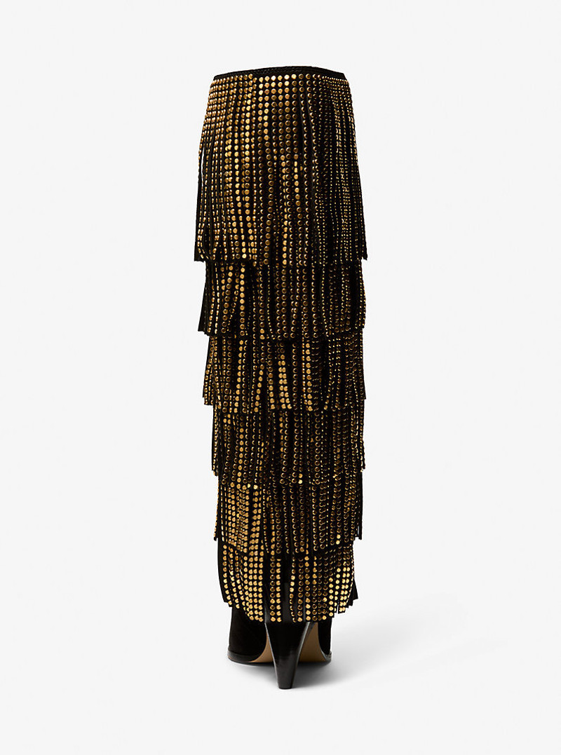 Jayla Embellished Suede Fringed Boot 3