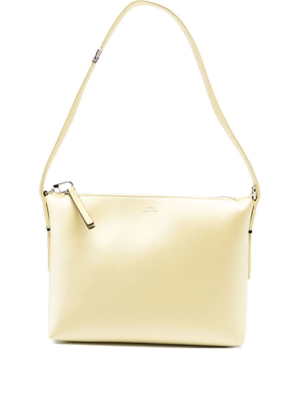 bevel satin shoulder bag - 1