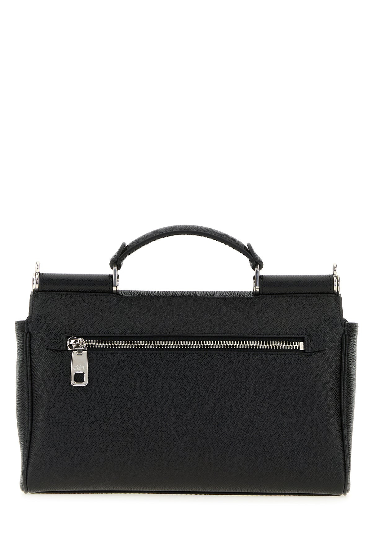 Black leather Sicily handbag - 3
