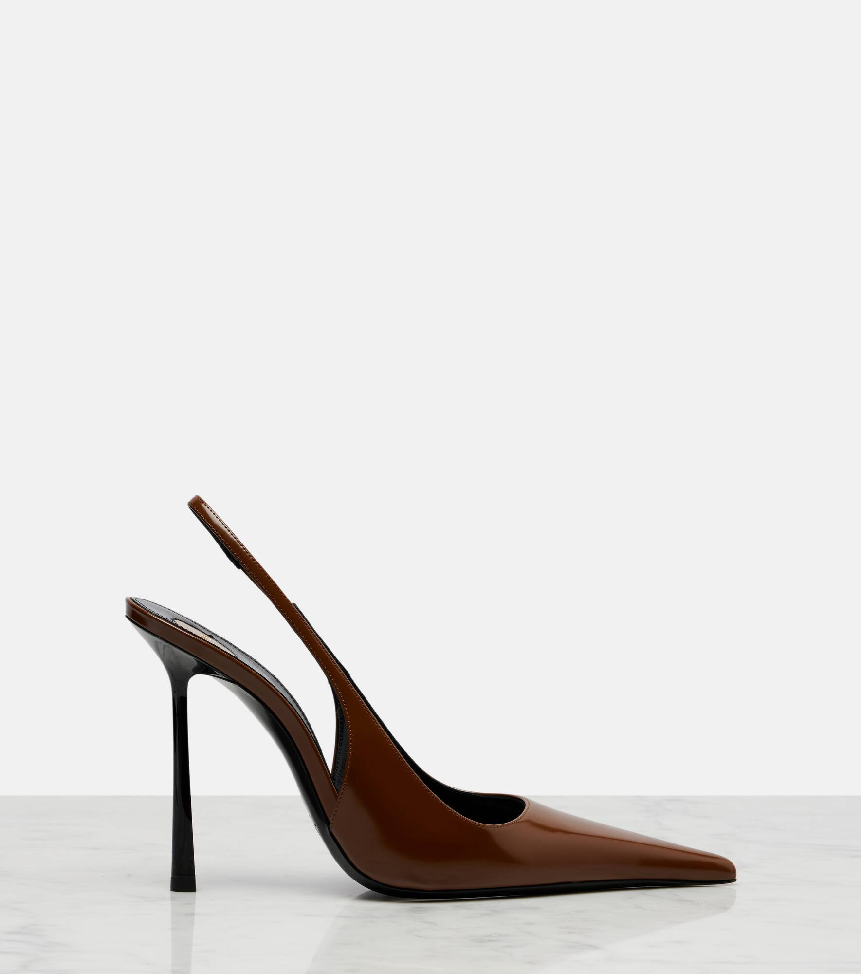 Vendome 110 leather slingback pumps - 4